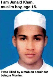 Killed by Hindu terrorists on a train for being Muslim