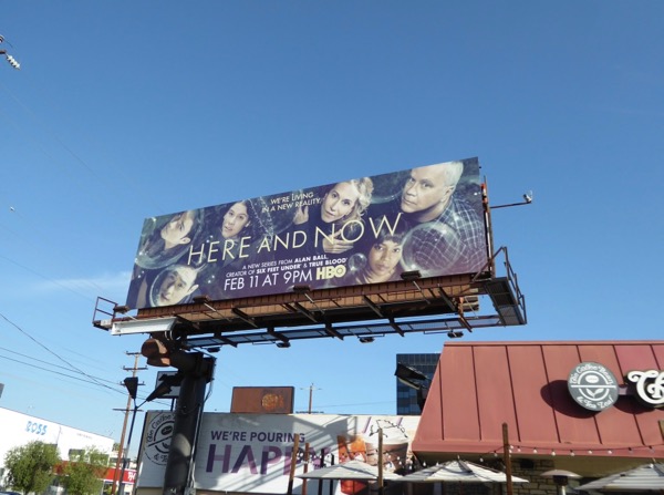 Here and Now series premiere billboard La Cienega Boulevard Here and Now series billboard