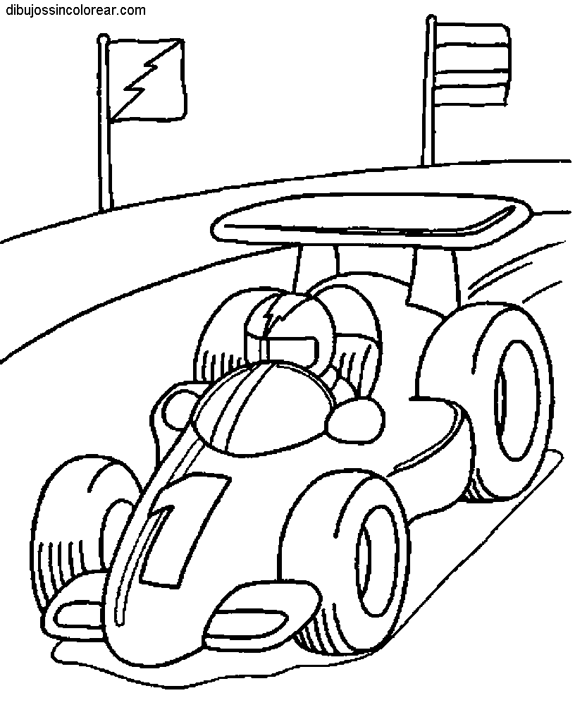 Dibujos Sin Colorear Dibujos de Coches de Carreras para Colorear jpg (816x1000)