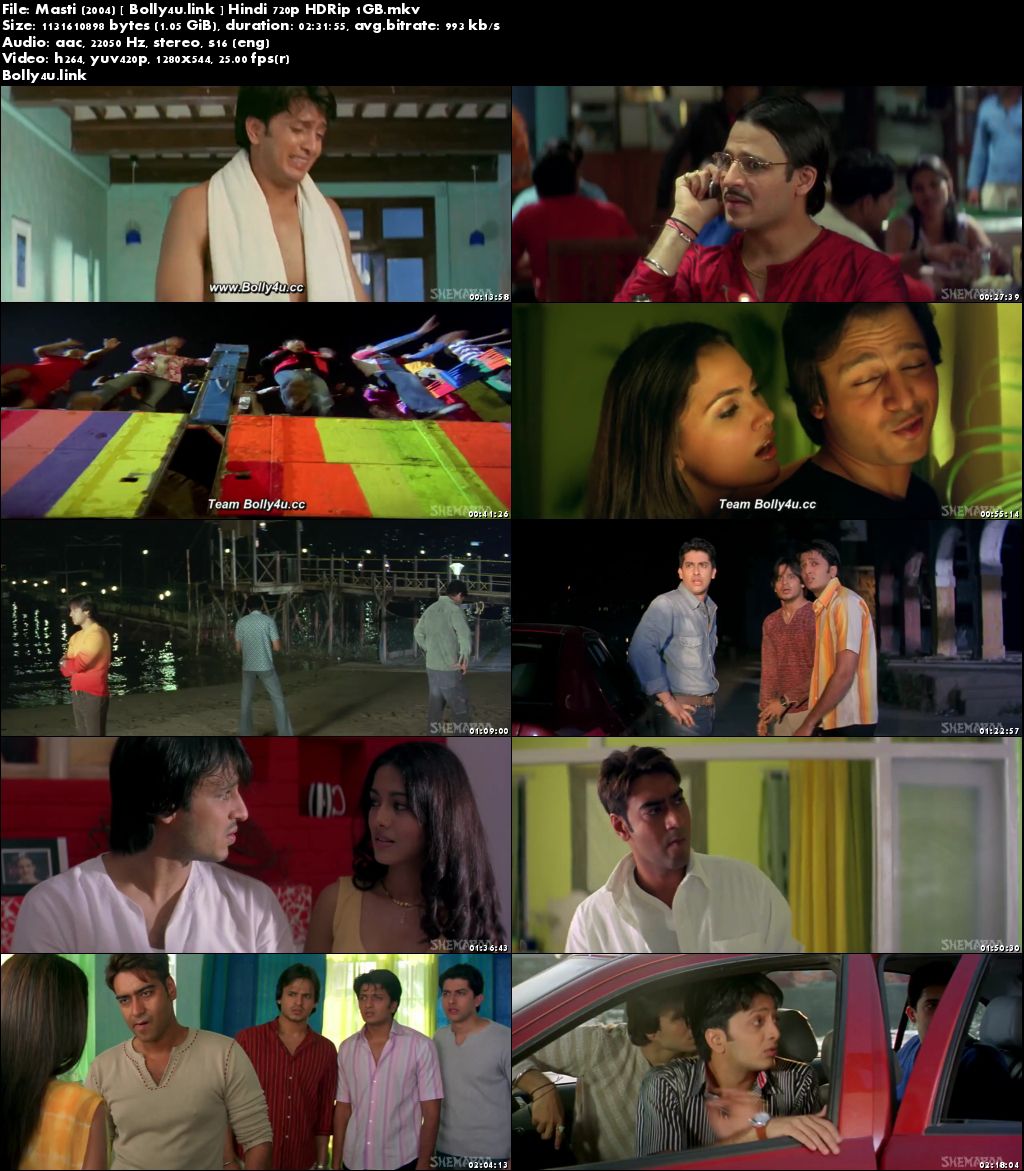 Masti 2004 HDRip 400MB Full Hindi Movie Download 480p