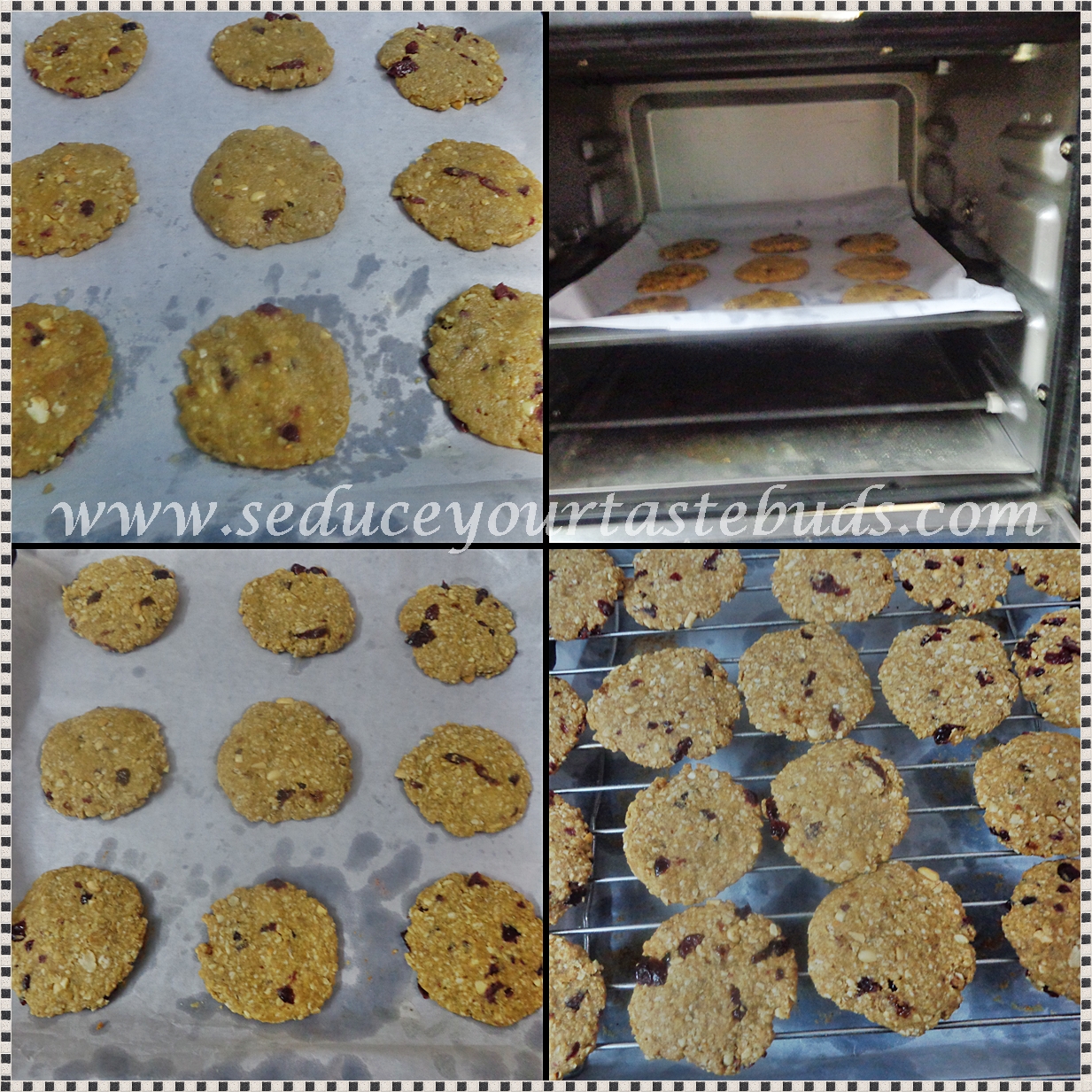 Eggless Butterless Oats Cranberry Cookies Heathy Cookie Recipe