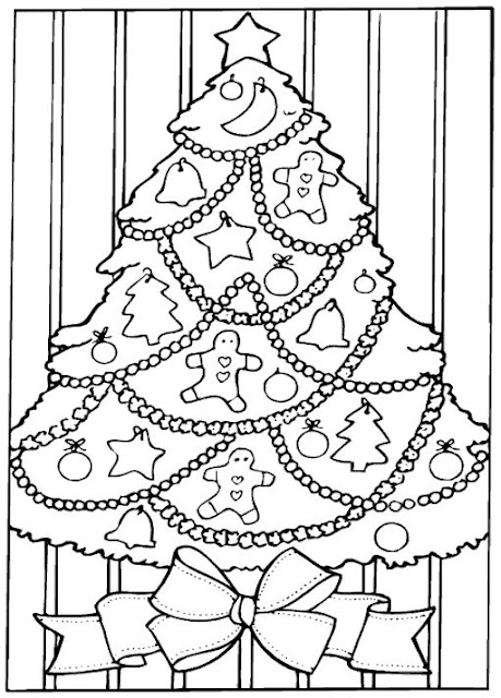 зимние и новогодние раскраски