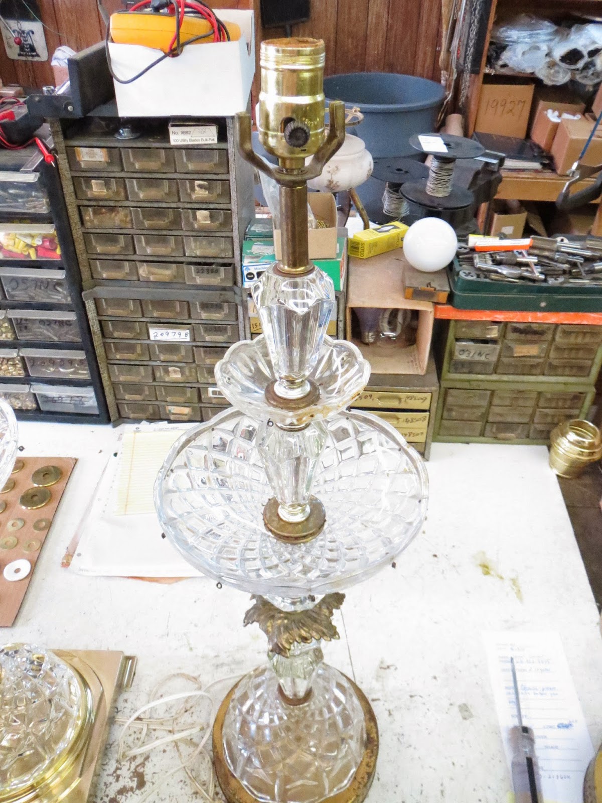 Lamp Parts and Repair Lamp Doctor Large Crystal Table Lamps Cleaning