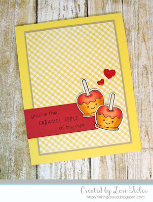 The Caramel Apple of My Eye card-designed by Lori Tecler/Inking Aloud-stamps from Lawn Fawn The Caramel Apple of My Eye card-designed by Lori Tecler/Inking Aloud-stamps from Lawn Fawn