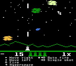 Screenshot of Astrosmash! (I4NES)