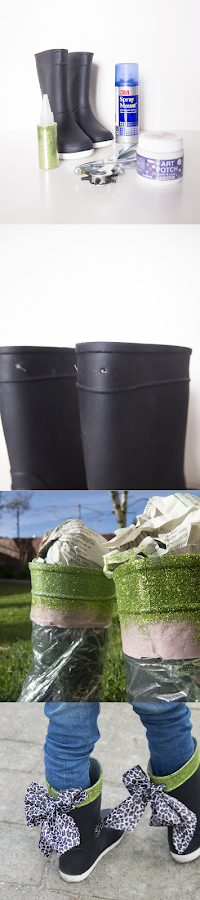 cómo personalizar unas botas de agua infantiles