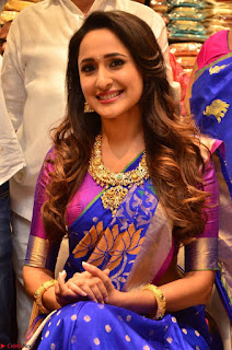 Pragya Jaiswal in colorful Saree looks stunning at inauguration of South India Shopping Mall at Madinaguda ~  Exclusive Celebrities Galleries 003