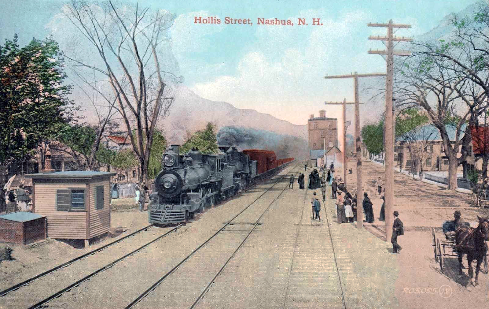 transpress nz Hollis Street station, Nashua, New Hampshire, 1900s