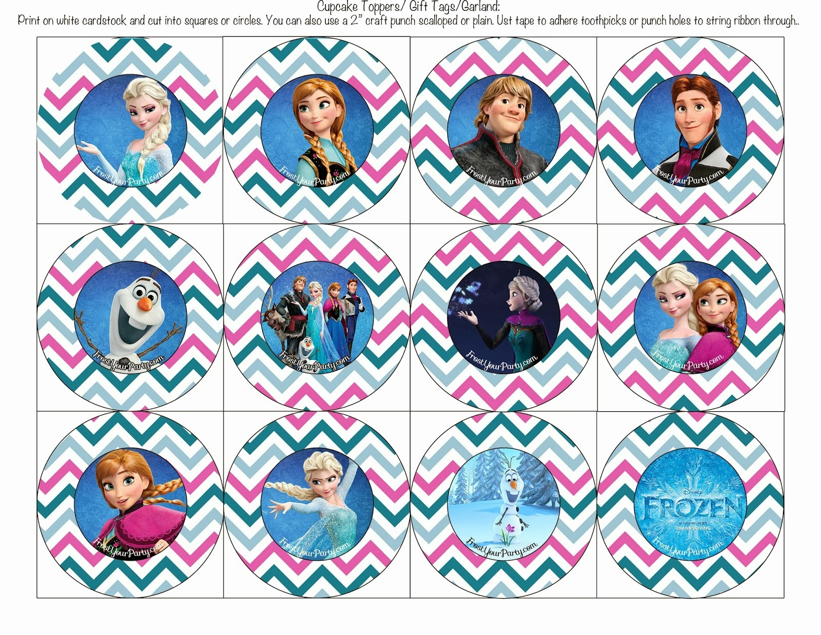 Frozen Colored Free Printable Party Kit Oh My Fiesta In
