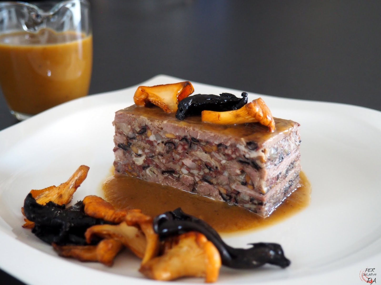 Per sucarhi pa, gastronomía y viajes Terrina de cerdo con setas