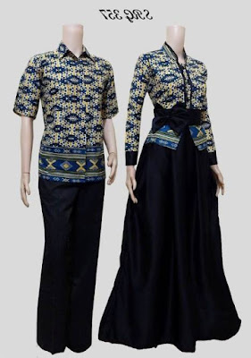 Model baju batik muslim couple modern Model baju batik muslim couple modern