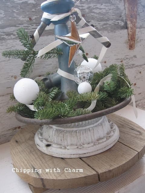 Chipping with Charm: Vintage Sprinkler Tree...http://www.chippingwithcharm.blogspot.com/