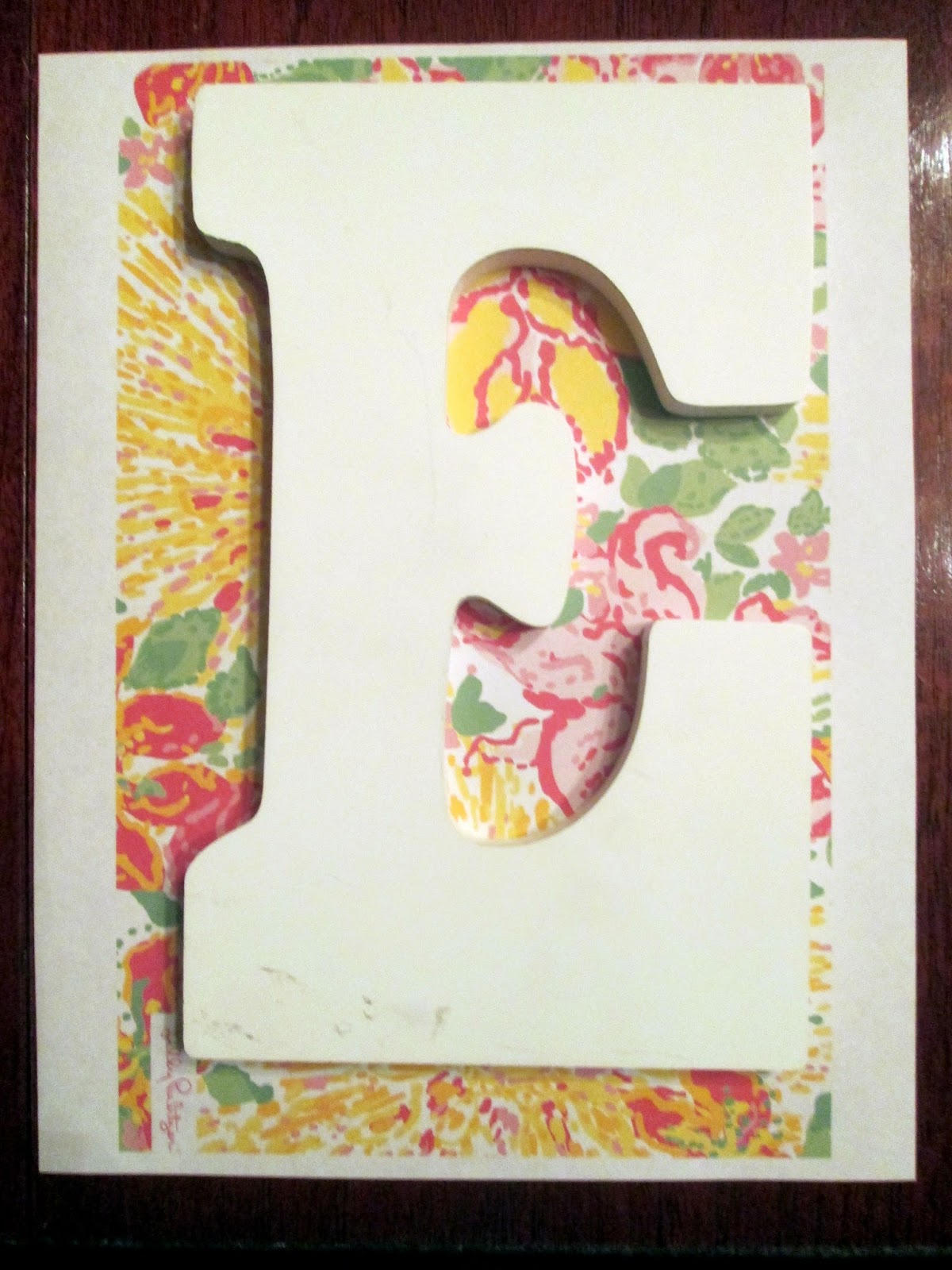 How to Make Preppy Lilly Pulitzer Glitter Letters! Perfect for your ...