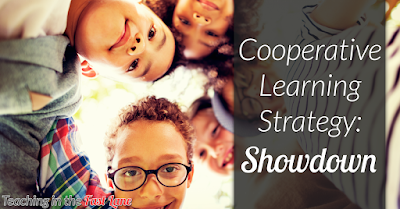 The Showdown cooperative learning strategy is a GREAT way to get students actively involved in content practice with very little prep from you! 