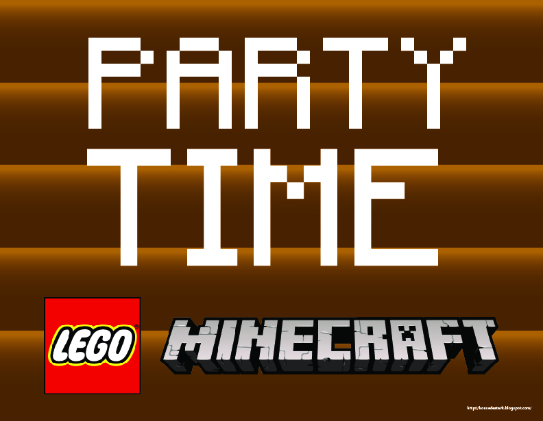 HousedeStark Here We Go! 9 + DIY Best Lego Minecraft Birthday Party