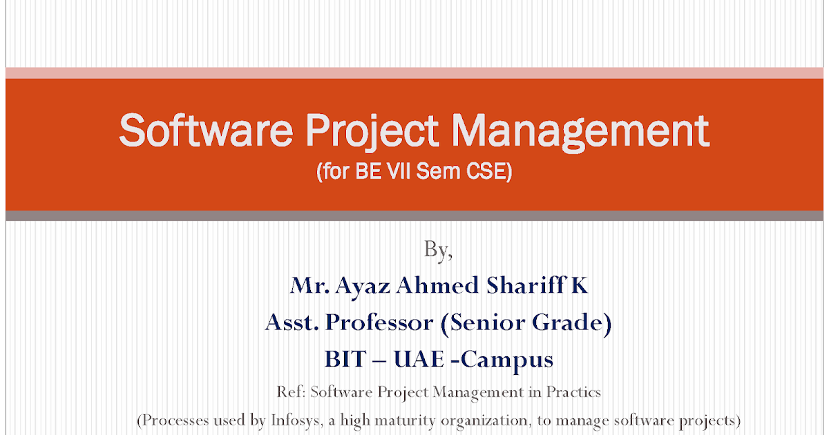 Introduction to Software Project Management - Software engineering