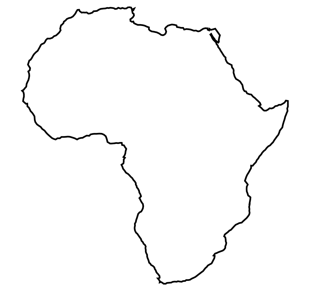 africa clipart map - photo #35