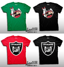 Loyal K.N.G. Winter 2011 T-Shirt Collection - “Atamahawk” & “Toon Raider” T-Shirts
