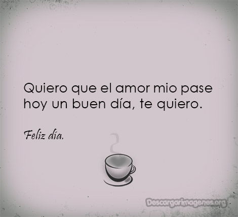 Imágenes buenos días amor mío.