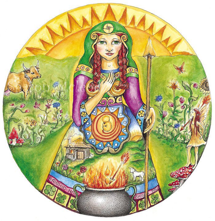 Пробужденная земля. Кельтская богиня Бригид. Кельтская богиня Бригитта. Бригит богиня Имболка. Бригитта богиня кельтов.