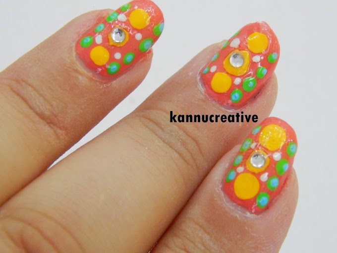 Wednesday Nail Art: Summery Dotted Nail Art