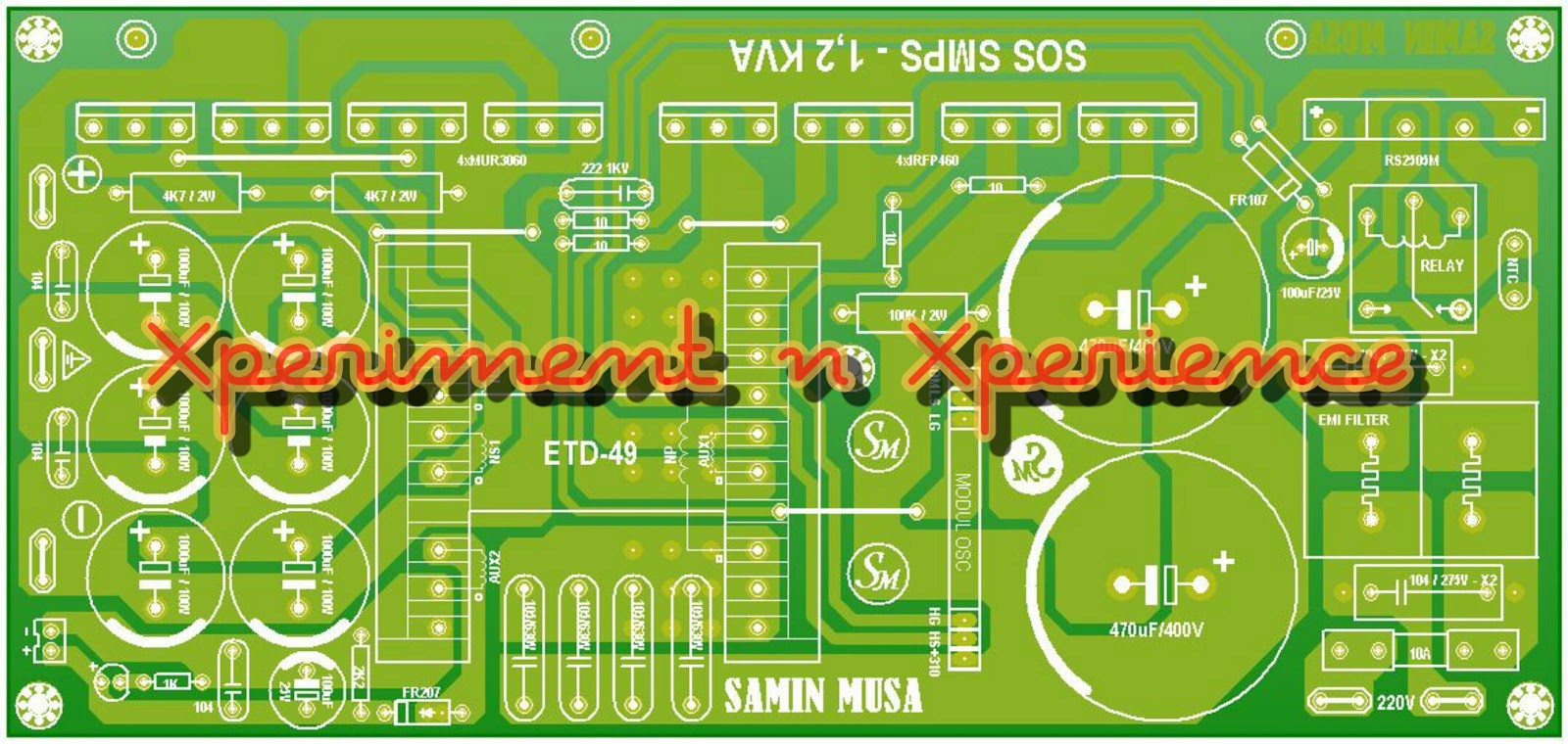 preview layout sos detex standar 1,2 kva osc terpisah