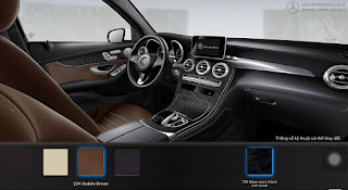 Màu nội thất Mercedes GLC 300 4MATIC 2019 Nội thất Mercedes GLC 300 4MATIC 2019 màu Nâu Saddle 234