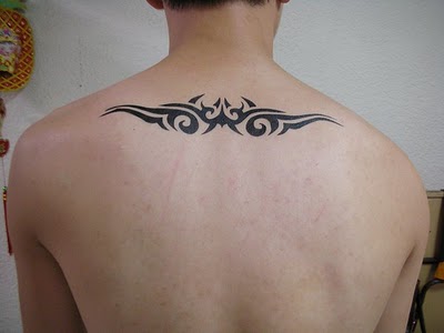 Upper Back Tattoo Male