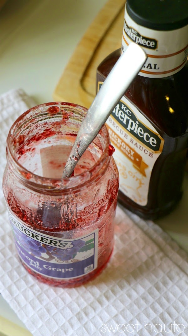 Grape concord jelly BBQ sauce recipe for slow cooker crock pot fast quick easy idea: by SWEET HAUTE BBQ Meatballs grape concord jelly recipe for slow cooker crock pot yummy