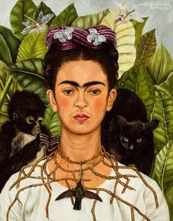 Autorretrato con collar de espinas y colibrí, 1940 de Frida Kahlo