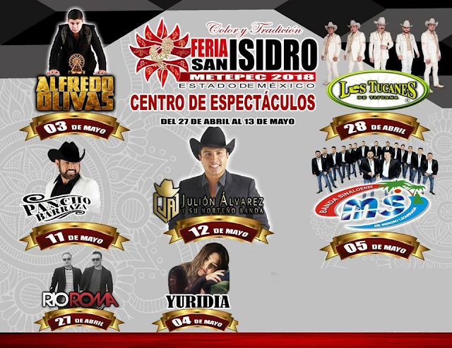 Boletos Palenque Feria San Isidro Metepec