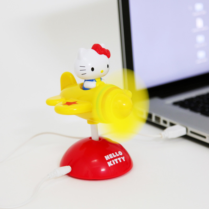 Hello Kitty Minutiae USB Airplane Fan