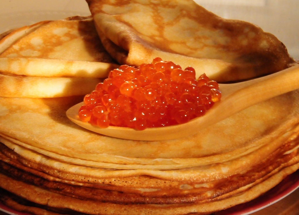 Making pancakes for an entire week A popular Ukrainian custom is