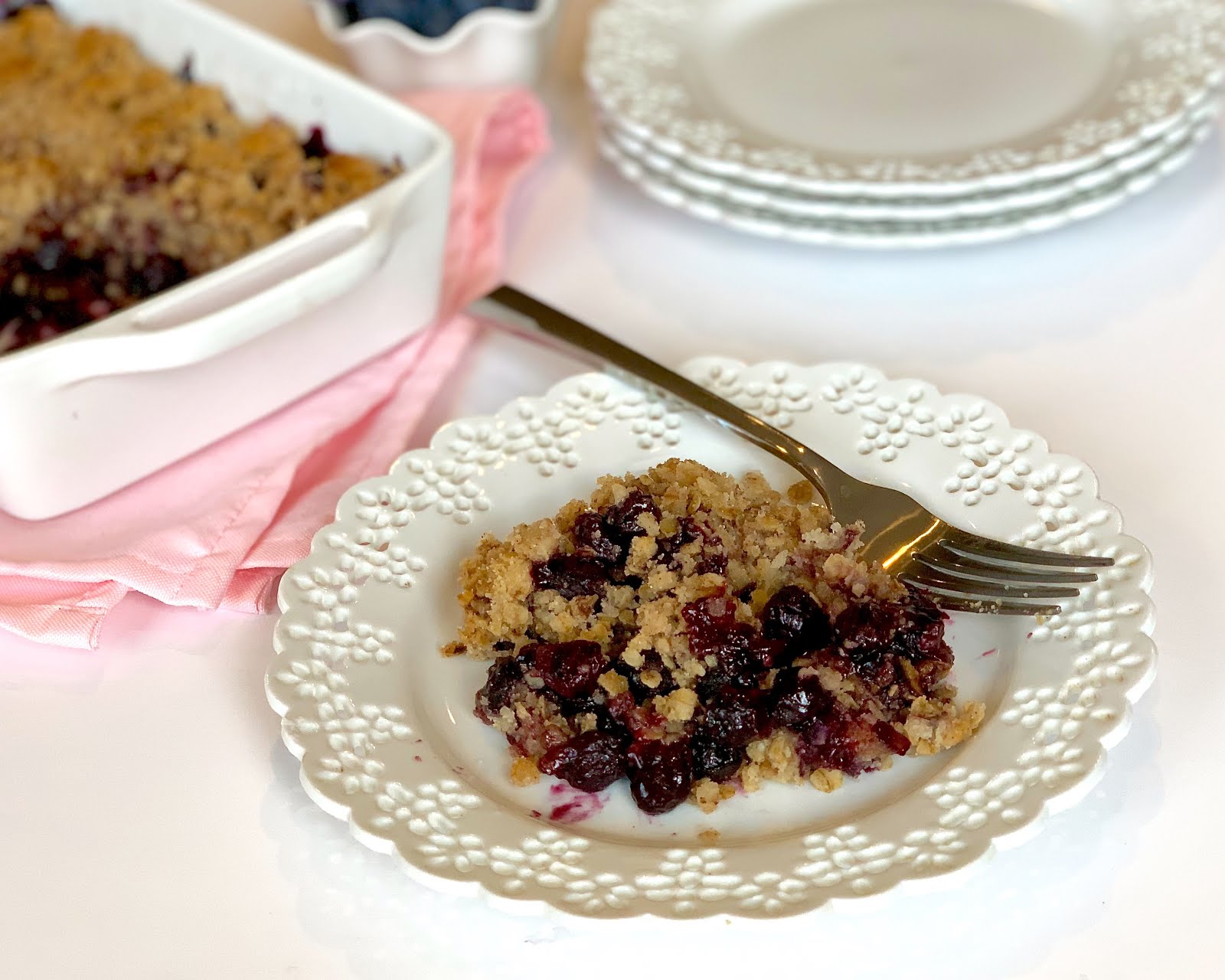 EASY Blueberry Crisp (using frozen berries!) The Lindsay Ann