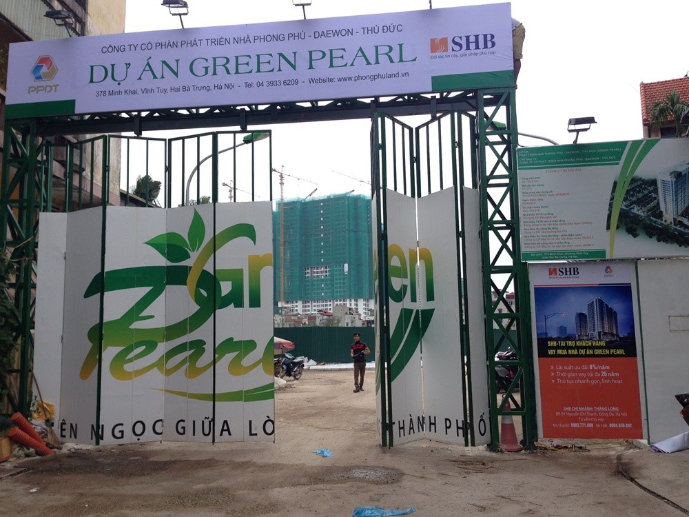 Tiến độ thi công chung cư Green Pearl Minh Khai Tiến độ thi công chung cư Green Pearl Minh Khai