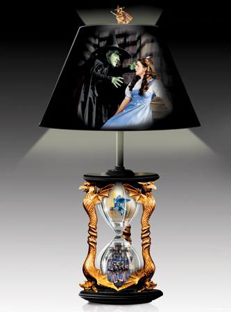 Curiozity Corner: Bradford Exhange Hourglass Lamp & Ornaments