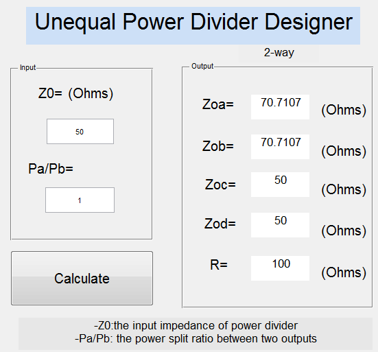 Automatic design of power divider