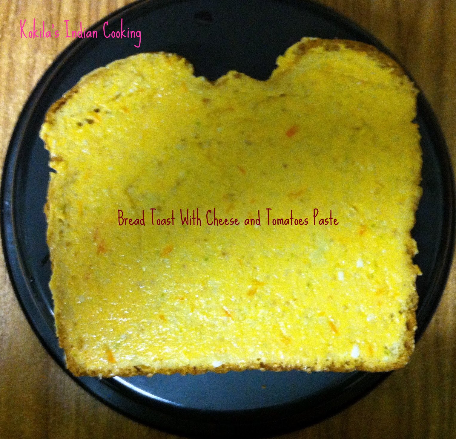 Foodies Nest BREAD TOAST WITH CHEESE AND TOMATOES PASTE