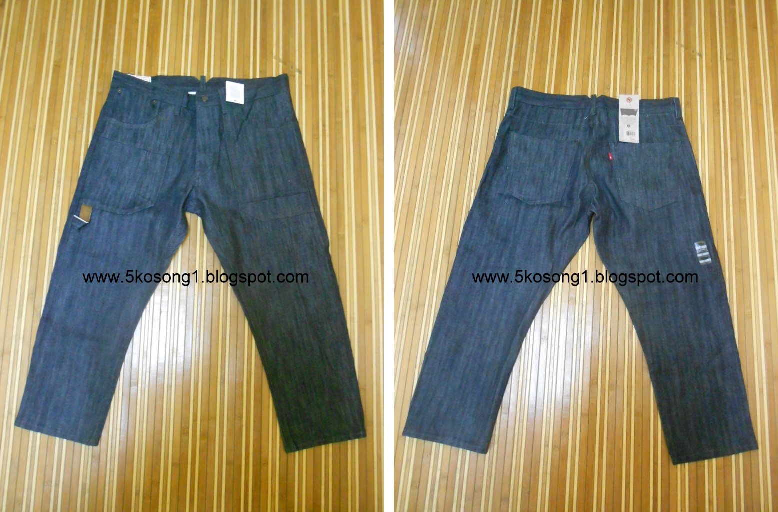 5kosong1 Levi's Premium Workwear Masonry Raw Selvedge Tractor Cropped