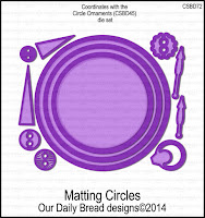 Our Daily Bread designs Custom Matting Circles Dies