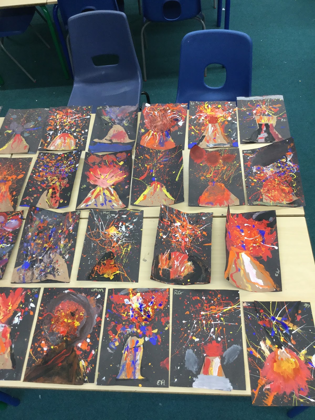 Windhill21 Year 3 Town Volcano Art