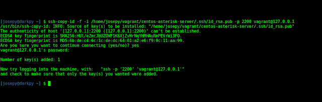 How to fix Vagrant ssh authentication failure after packaging vagrant box 4 ssh copy key