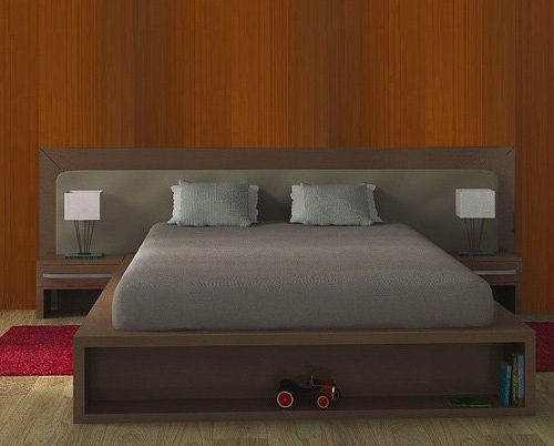 Tempat Tidur dari Kayu Olahan Tempat Tidur dari Kayu Olahan