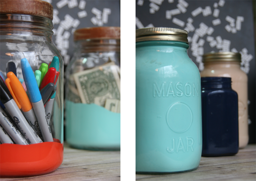 Painted Mason Jars / Zoe Mack