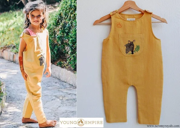 Princess Amalia wore Young Empire Peter short sleeve jumpsuit