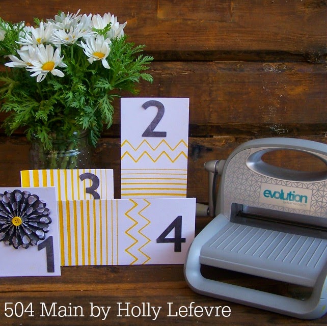 DIY Letterpress Table Numbers by 504 Main