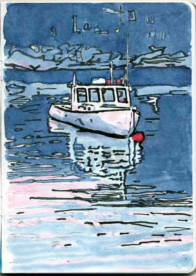 lobster boat manhattan art by paul sherman lobster boat manhattan art by paul sherman