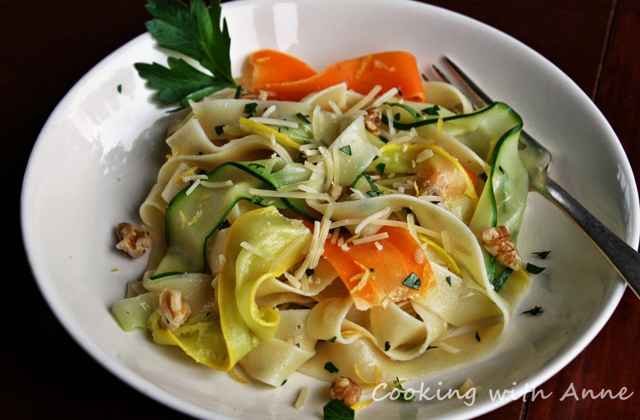Pappardelle and Vegetable Ribbons
