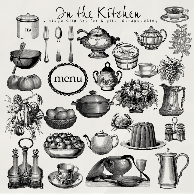 vintage kitchen clip art free - photo #38