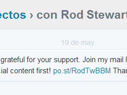 Rod Stewart en contacto con Retro Hits Online